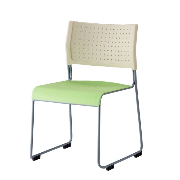 �A�C���X�`�g�Z �X�^�b�L���O�`�F�A �w������ �z���C�g/�O���[�� ASL-110PP-W/GR 1�r