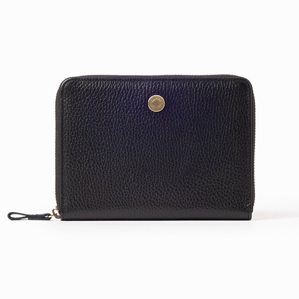 豊岡工房 牛革パクトお薬手帳ケース ブラック 439001 小田清 小田清 豊岡工房 牛革コインパクトお薬手帳ケース ブラック 439001