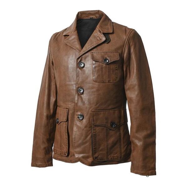 RIDEZ GENTS JACKET BROWN 2XL RLJ900 [U[WPbg]
