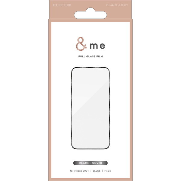 ELECOM PM-A24CFLGGRSSV CXg[t[ &me [iPhone16 Pro KXtB tKX ]