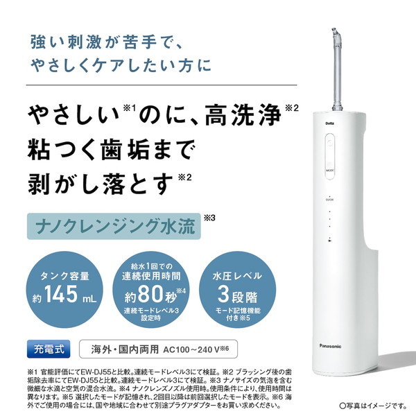 PANASONIC EW-NJ80-W 白 Doltz(ドルツ) ジェットウォッシャー