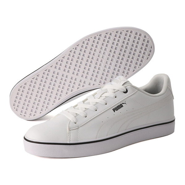 PUMA プーマ スポーツシューズ V コート バルク EB ホワイト 25.5cm 389908 01