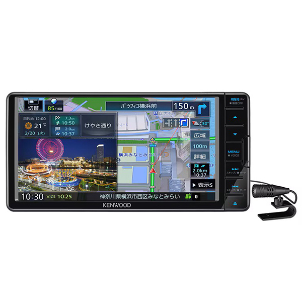 KENWOOD MDV-D711W 彩速ナビ [7V型 DVD/CD/USB/SD AVナビゲーション 