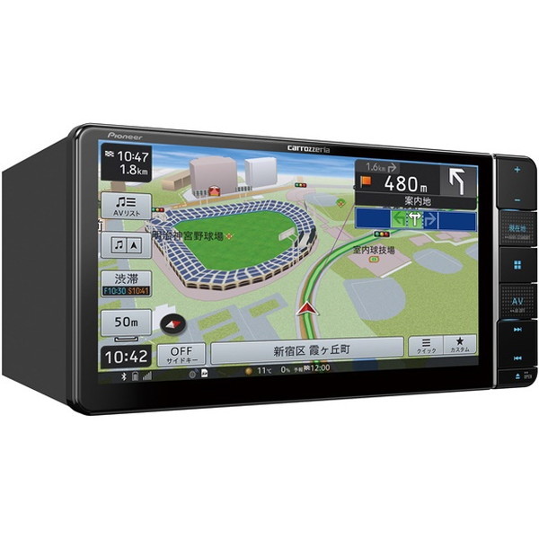 PIONEER AVIC-RW712 カロッツェリア 楽ナビ [7型ワイド フルセグ AV一 