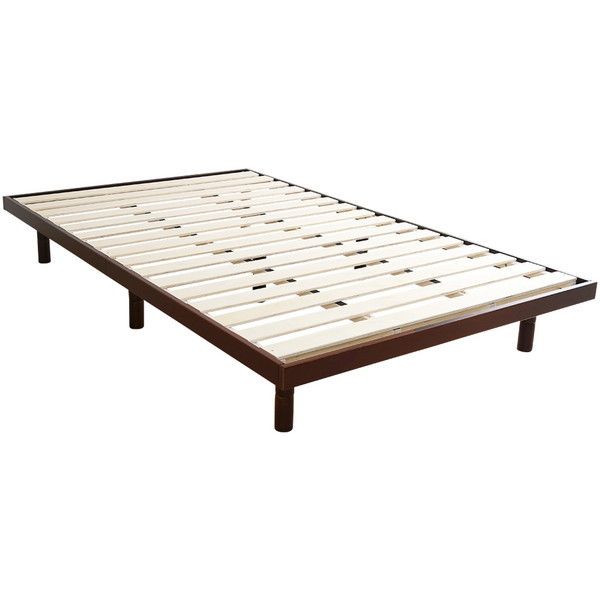 新品　パイン材高さ3段階調整脚付きすのこベッド（ダブル） HomeTaste 【宮セット】パイン材高さ3段階調整脚付きすのこベッド