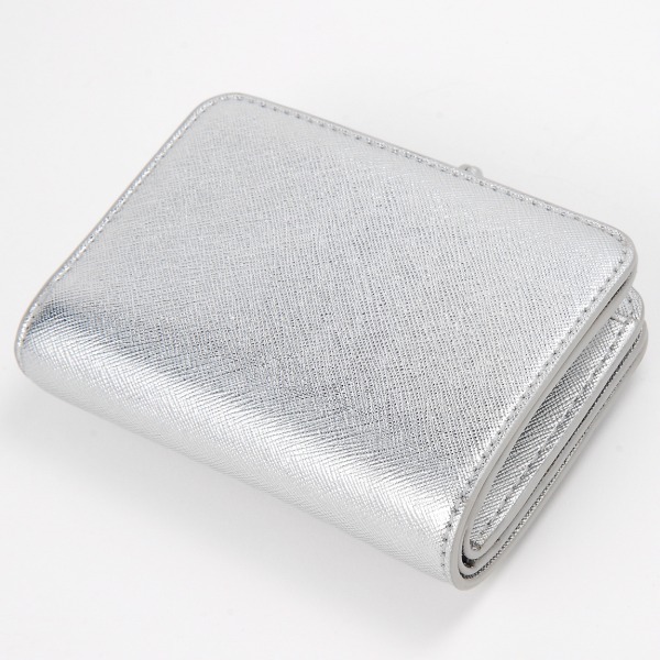 MARC JACOBS マークジェイコブス 二つ折り財布 シルバー 2F4SMP065S02