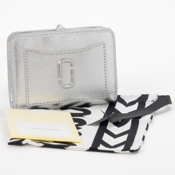 MARC JACOBS マークジェイコブス 二つ折り財布 シルバー 2F4SMP065S02