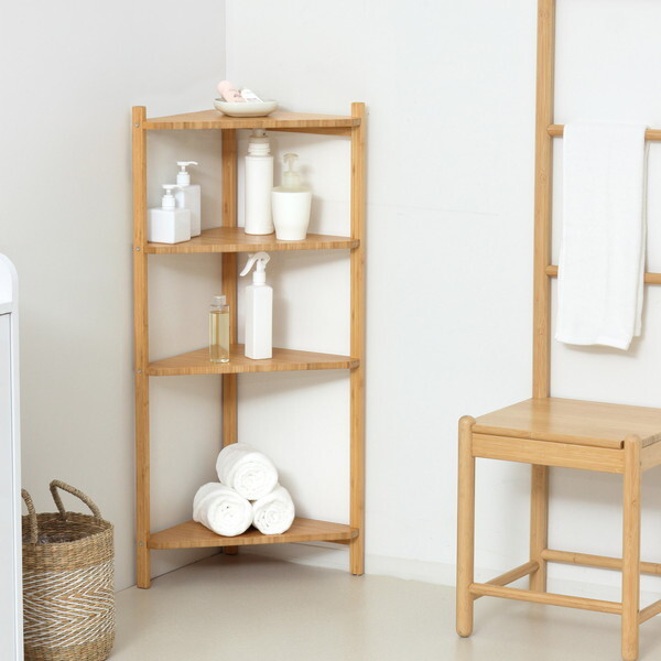 横 クロシオ 【組立式】21330 鏡面モデム収納ラック スリム