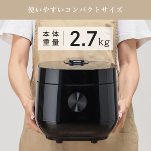 コンパクト ブラック 炊飯器 MAXZEN MRC-TX401-BK ブラック [マイコン式炊飯器(4合炊き)] | 激安の