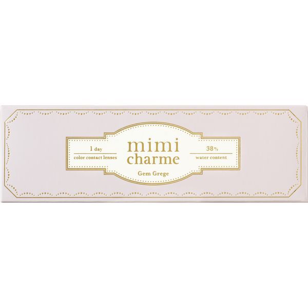 PIA mimi charme 1DAY 10枚入り ジェムグレージュ (度あり) -5.25 カラーコンタクトレンズ