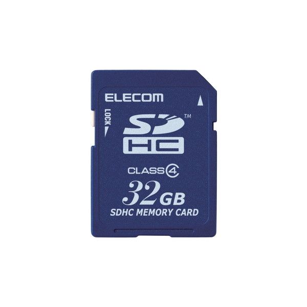 ELECOM MF-FSD032GC4/H SDHCJ[h Class4 32GB @lp ȈՃpbP[W