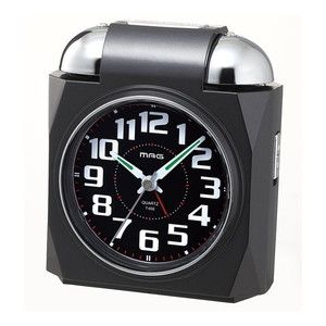 ノア精密 T-656-BK-Z ブラック MAG [目覚まし時計(ベルアタック