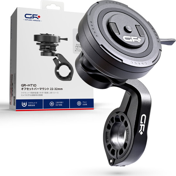�f�C�g�i D65140GR-MT10 OFFSET MOUNT22-32 GR(�W�[�A�[��) [�o�C�N �X�}�z�z���_�[ �U���z�� 360�x��] �Ў�E�� ��22.2-32mm�p �I�t�Z�b�g�o�[�}�E���g]