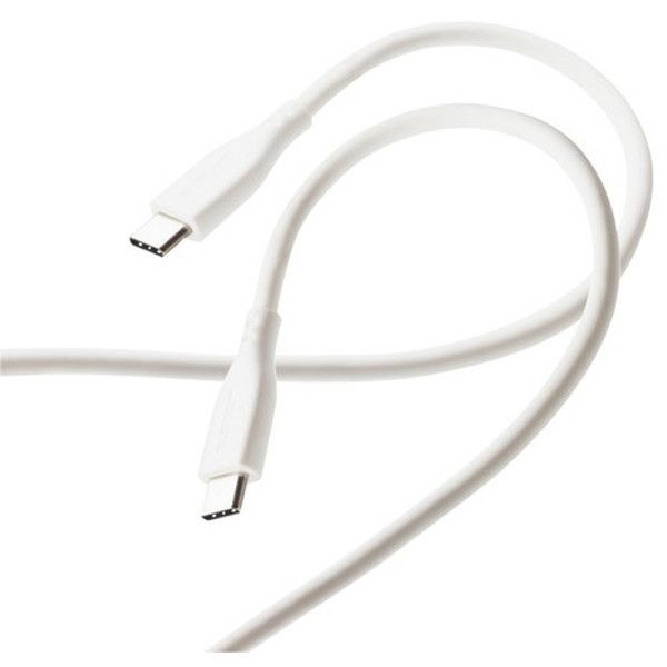 ELECOM MPA-CCSS20WH ホワイト USB-C to USB-C 充電ケーブル 2m PD対応 最大60W iPad Android各種 その他機器対応 超急速 シリコン素材 なめらか 柔軟性 高耐久