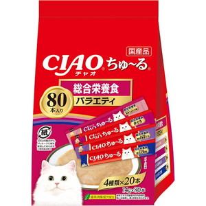 いなばペットフード CIAO ちゅ～る 80本 総合栄養食バラエティ