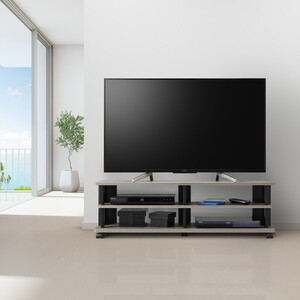 不二貿易 63938 ガラスコレクションTVボード BAAL BK | 激安の新品・型