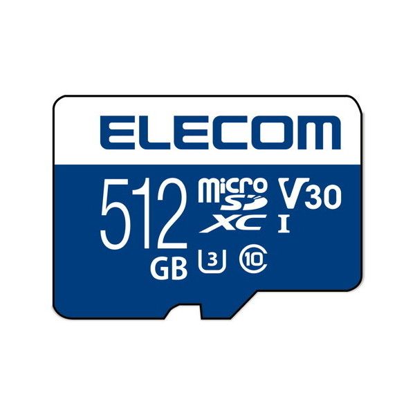 ELECOM MF-MS512GU13V3R [}CNSDJ[h 512GB class10Ή f[^] ǂݏo80MB/s 60MB/s f[^T[rX]