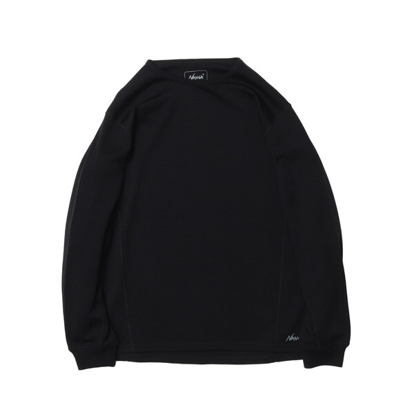 NANGA iK MERINO WOOL BASE LAYER L/S TOP BLK S NW2341-1J508 N1MpBKE5 [mE[ x[XC[ OX[ugbv]