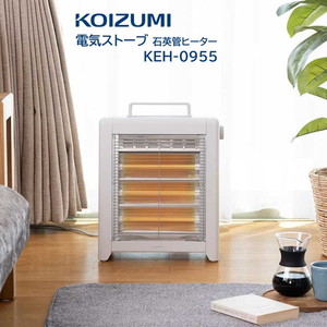 コイズミ KEH0955W グレイッシュホワイト [電気ストーブ]