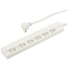 オーム電機 HS-TPK61W-22 [節電タップ 雷ガード 6個口 1m]