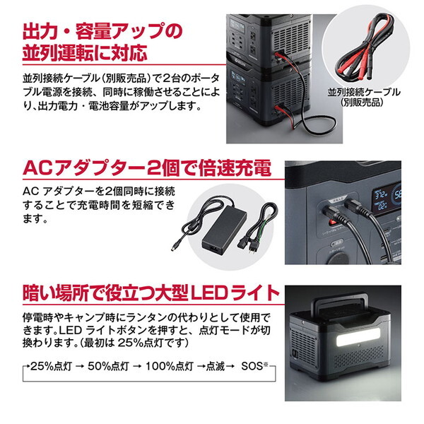 京セラ ポータブル電源 DPS600 | 高砂産業株式会社EC
