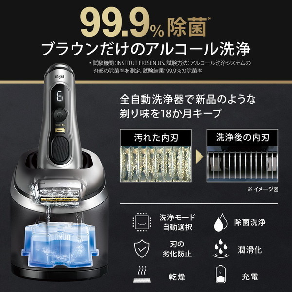 BRAUN 9577cc Series9 Pro+ [電気シェーバー(往復式・4枚刃