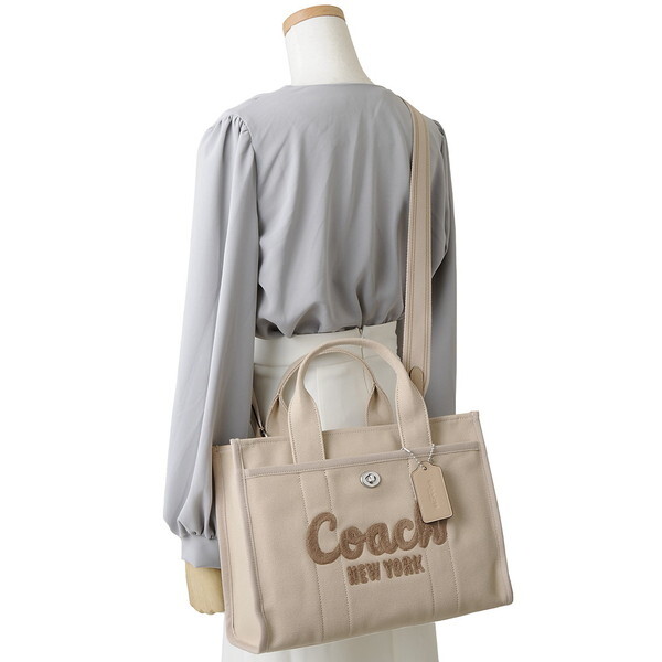 COACH コーチ トートバッグ ダークナチュラル CP158 LHVRA CARGO TOTE