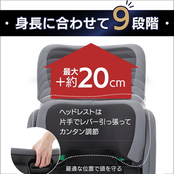 日本育児 ハイバックブースター コンフォートフィット ブラック