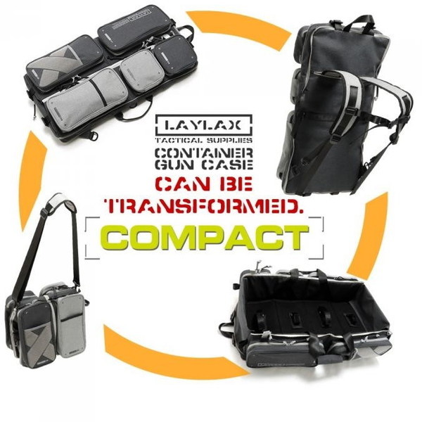 LayLax コンテナガンケース コンパクト GY/NY | 激安の新品・型落ち