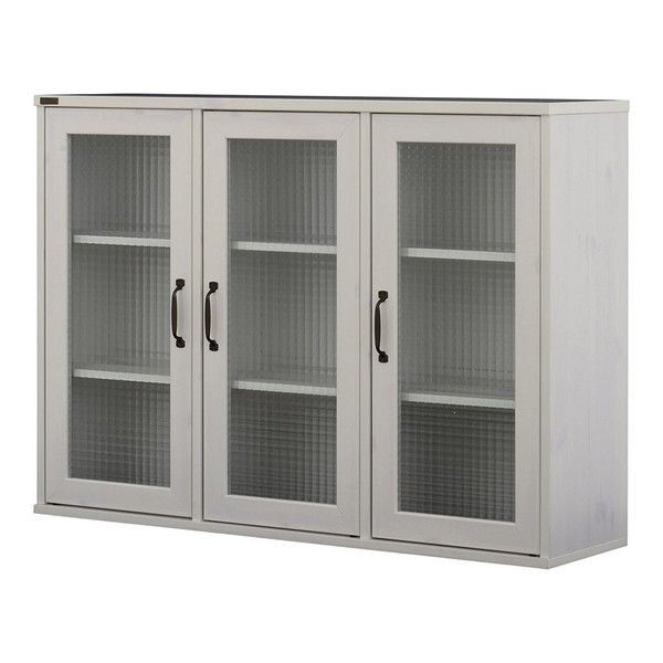 4FUL NF80-120G WH NEFLAS(ネフラス) ガラスキャビネット(120cm幅)