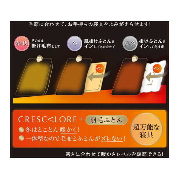 ディーブレス クレスカローレ オールインワン毛布 S | 激安の新品・型