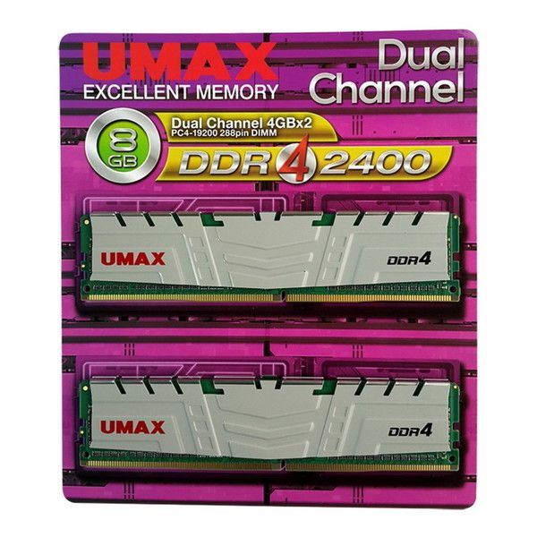 UMAX UM-DDR4D-2400-8GBHS [デスクトップ用メモリー(4GB×2