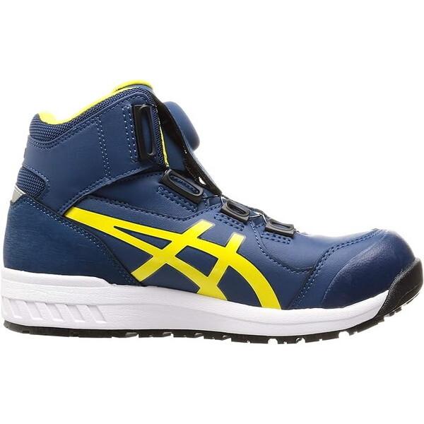 asics 安全靴 cp304 boa マコブルー ブライトイエロー　アシックス アシックス ウィンジョブCP304 BOAマコブルー／ブライト