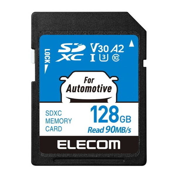 ELECOM MF-DRSD128GU13 SDJ[h SDXC 128GB Class10 UHS-I U3 V30 A2 Ǎő90MB/s (J[ir/ĎJΉ) ϋvf