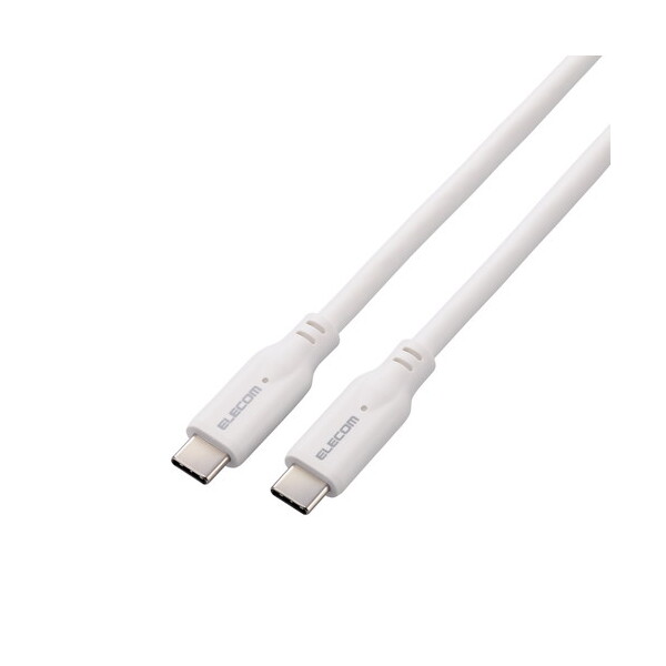 ELECOM MPA-CC1G10WH ^CvCP[u (Type-C to C) 1m PD 100W USB10Gbps (MacBook Pro iPad iPhone Ή) zCg