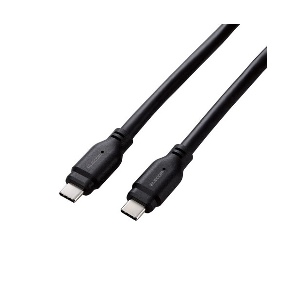ELECOM MPA-CC1G15BK ^CvCP[u (Type-C to C) 1.5m PD 100W USB10Gbps (MacBook Pro iPad iPhone Ή) ubN