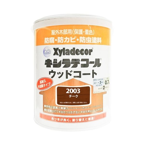 カンペハピオ - 水性木材保護塗料 - チーク - 3L 6缶セット