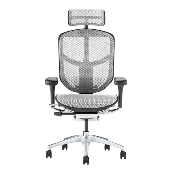 Ergohuman EJ2-HAM-BF-WH �u���b�N�t���[��×�z���C�g���b�V�� ENJOY2 High Type [�n�C�^�C�v ���@�\�I�t�B�X�`�F�A �w�b�h���X�g�t��]
