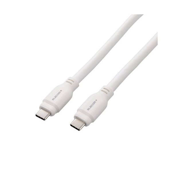 ELECOM MPA-CC1G15WH ^CvCP[u (Type-C to C) 1.5m PD 100W USB10Gbps (MacBook Pro iPad iPhone Ή) zCg