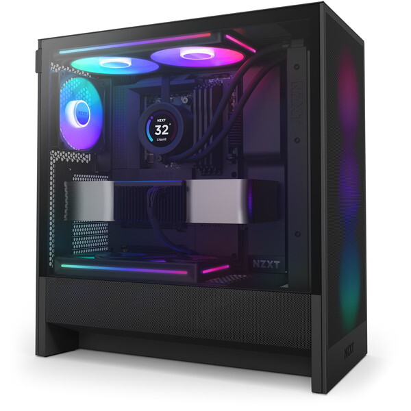 NZXT CC-H52FB-R1 ブラック H5 Flow RGB v2 Black [PCケース] | 激安の 