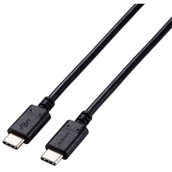 ELECOM U2C-CC5PC10NBK ubN [Type-CP[u USB-C  USB-C [d/f[^]p PDΉ ő100W 5A USB2.0]