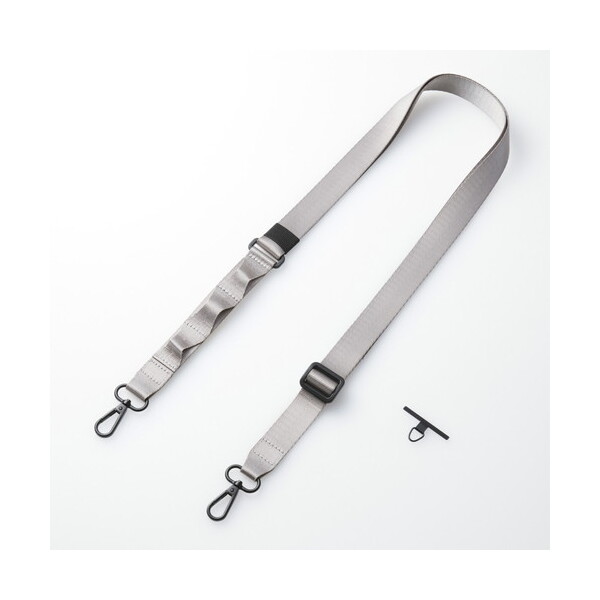 ELECOM P-STSDH1FLPGY �A�b�V���O���[ [�X�}�z �V�����_�[ �X�g���b�v 97�`150cm ���������� ���[�v�t �X�g���b�v�z�[���V�[�g�t]