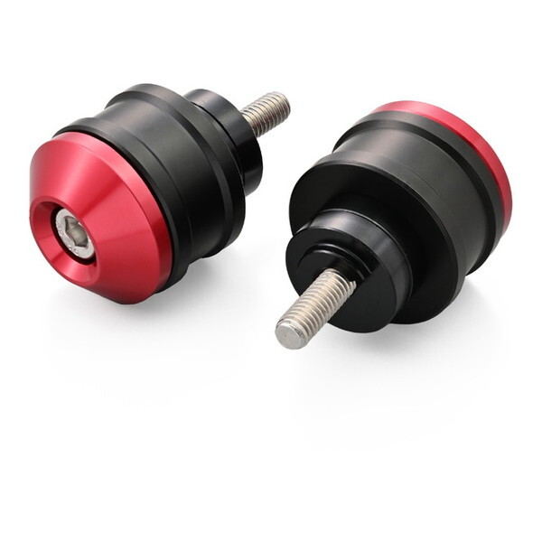 D49218 デイトナ(Daytona) アルミビレット バイク用 バーエンド ホンダ(M6)用 ミドルウエイトバーエンド ハイディッシュ レッド 49218