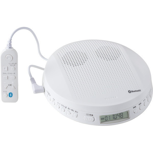 東芝 TY-P50(W) ホワイト [Bluetooth対応ポータブルCDプレーヤー 