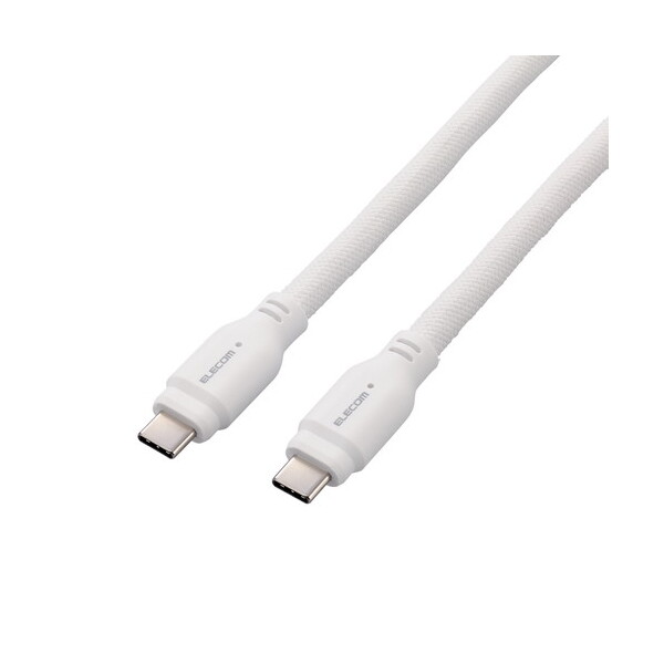 ELECOM MPA-CC1GSM15WH ^CvCP[u (Type-C to C) 1.5m PD 100W USB10Gbps fɂ VRbV zCg