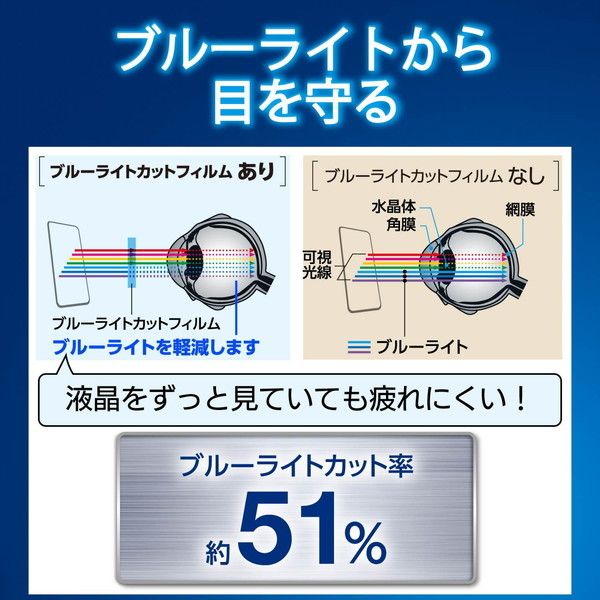 信用 エレコム Nintendo Switch専用 液晶フィルム ブルーライトカット 衝撃吸収
