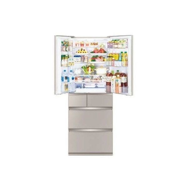 Amazon | 三菱電機 冷蔵庫 幅68.5cm 600L 6ドア 冷凍室真ん中