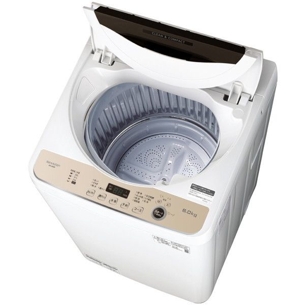 SHARP ES-GE6F-T ブラウン系 [全自動洗濯機 (6.0kg)] | 激安の新品・型