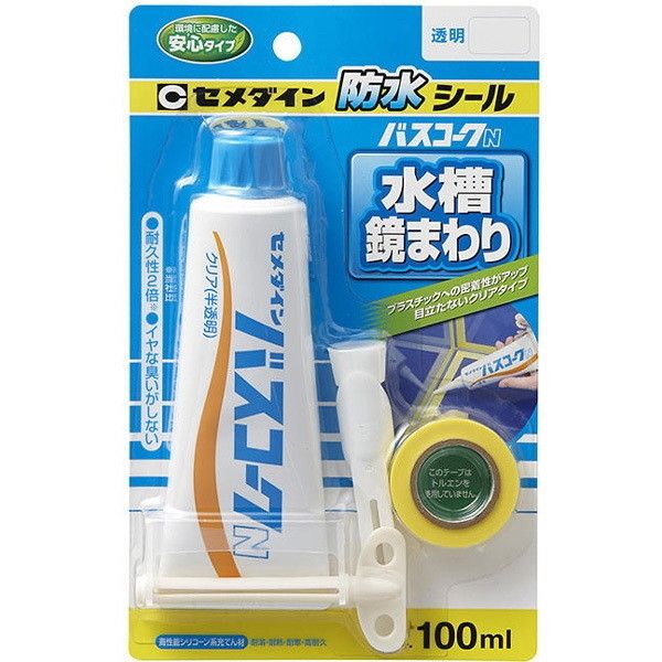 (未使用･未開封品)　セメダイン 浴槽まわり防水用 テープ状 バスコーク 白 太幅 ブリスター HJ-115 og8985z Amazon | セメダイン 浴槽まわり防水用 テープ状 バスコーク 白