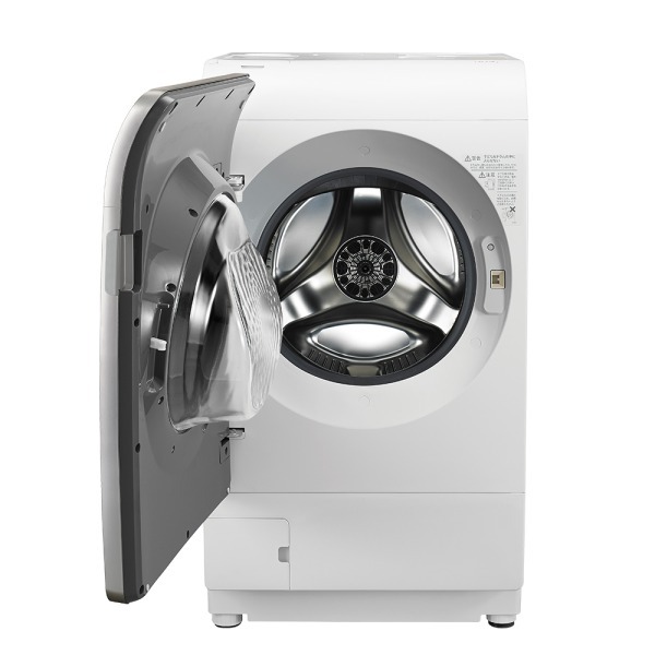 67運搬取付無料！シルバー純正SHARP左開きドラム式乾燥洗濯機！完動品超美品！ SHARP ES-X12C-SL クリスタルシルバー [ドラム式洗濯乾燥機(洗濯12.0kg